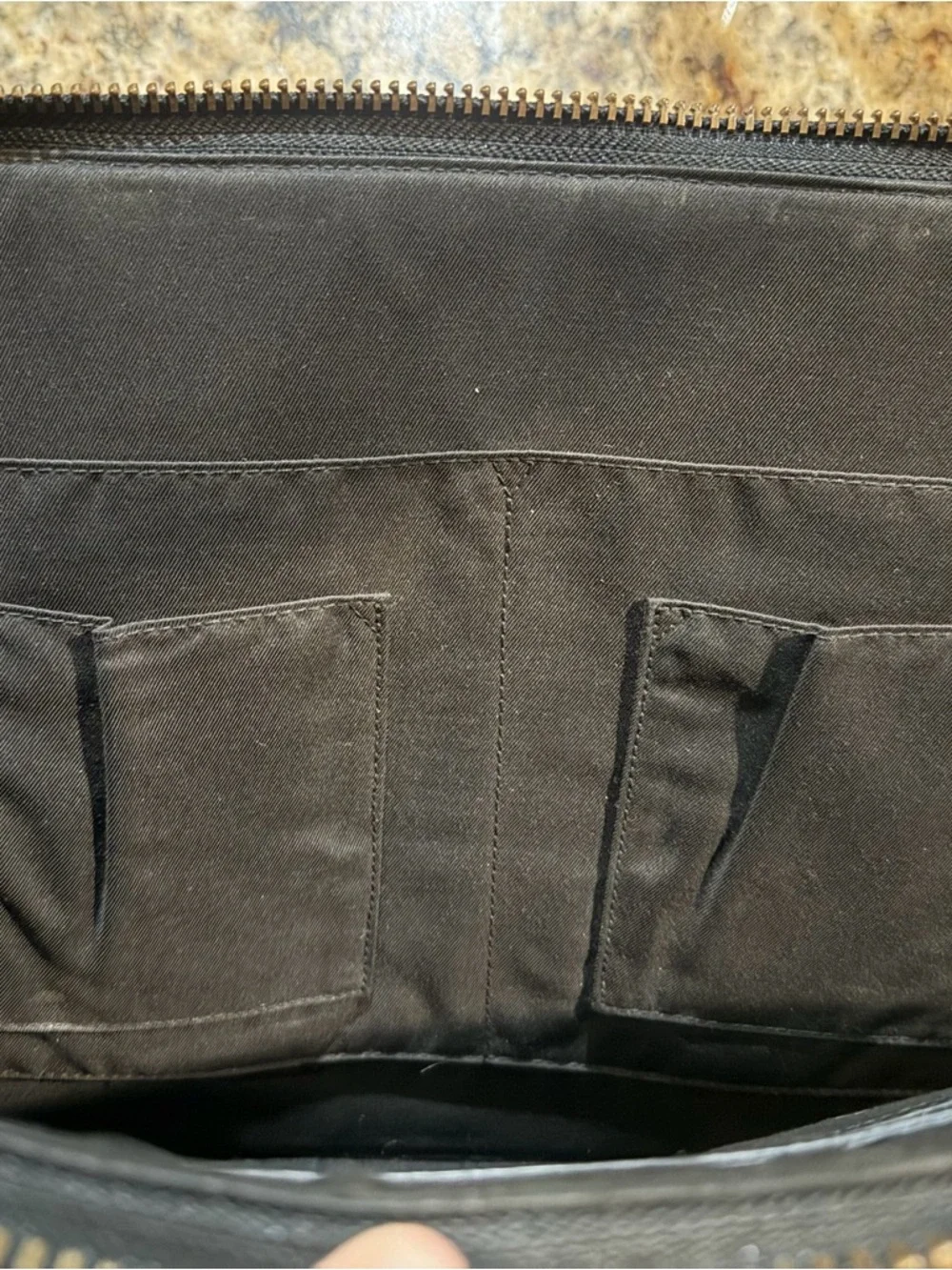Rare 2000’s Coach GQ Collab, Black Leather Briefcase Tote
